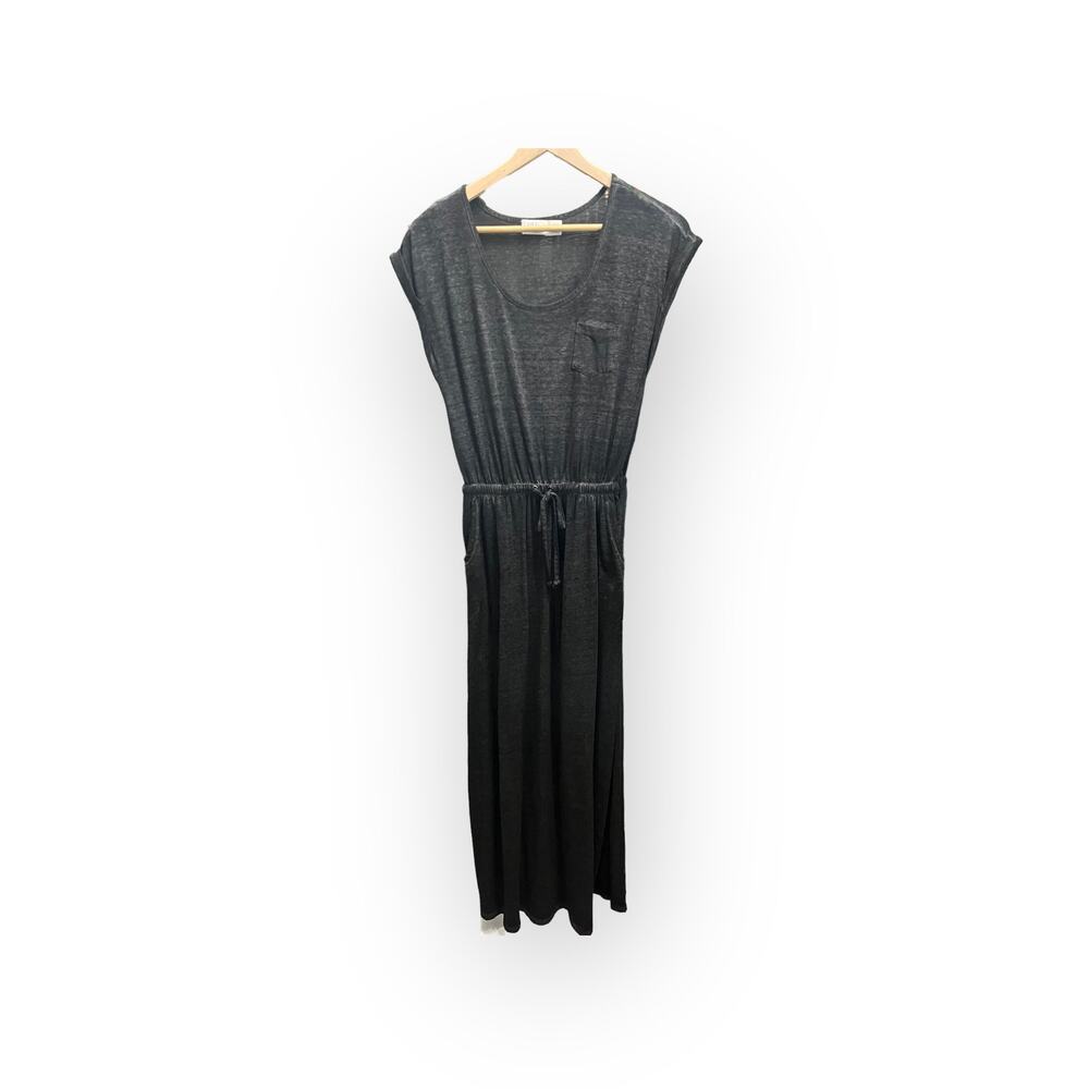 Time & Tru Women's Heather Black Maxi Dress SIZE Medium